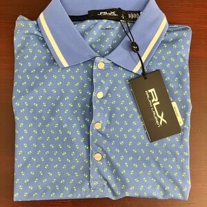 RLX RALPH LAUREN Women’s POLO Wicking SIZE M Blue  NWT MSRP $115